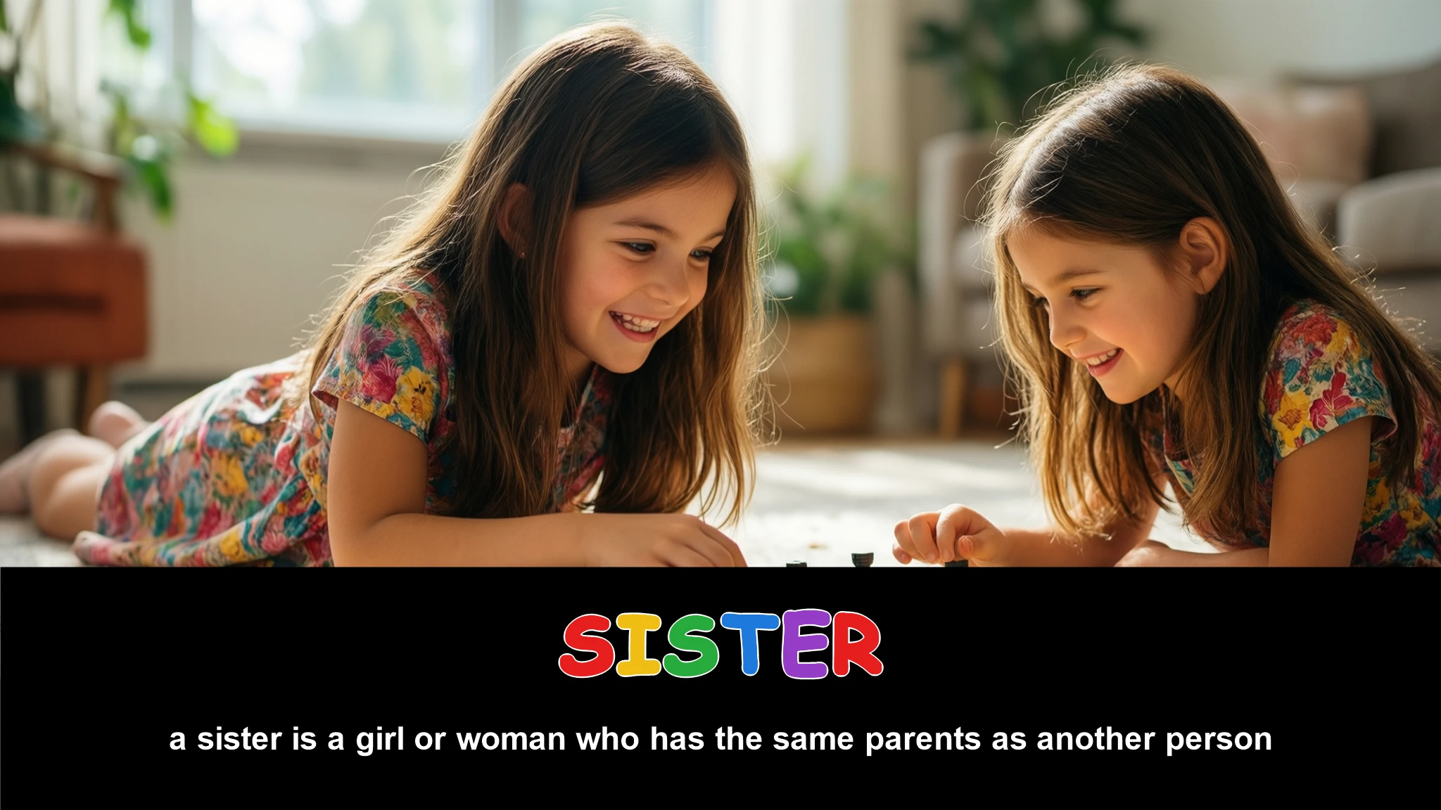 English Illustration for sister